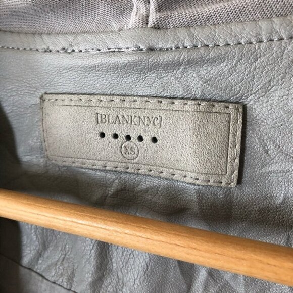 BLANKNYC Light Grey Private Practice Mixed Media Drape Jacket Size XS - Picture 10 of 11